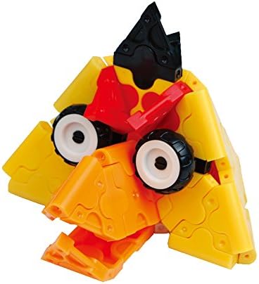 Pocket Magic Egg Series 3D Yellow Bird Head Toy Connection Type Building Blocks