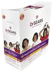 Dr. Sears Little Champions Kids Multivitamin All-Natural Fruit Chews, Mixed Berry, 60-Count Box
