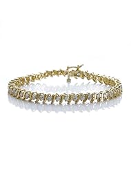 18k Gold S-Link Diamond Tennis Bracelet (1.0 cttw, H-I Color, SI2-I1 Clarity), 8"