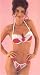 Valentine's Day Sexy Satin Underwire Bra & Panty Set with Ruffles