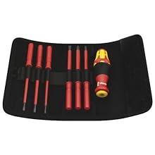Wera KK VDE 60i/7 Insulated Interchangeable Blade Pouch Set (SLOT/PH), 7 Piece