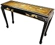 Bright Bold Decorative Accent Furniture - 44" Ming Lacquer Oriental Sofa Table - 3 Colors