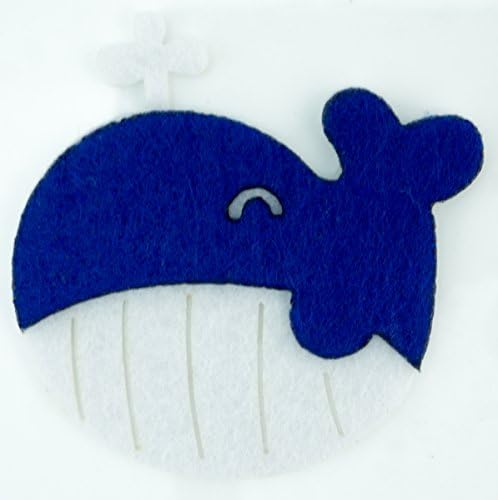 Cute Whale Applique Embroidered Sew Iron on Patch