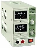 Labor-Netzger�t McPower 'RNG-1502' regelbar 0-15V=, 0-2A, 2x Analog-Anz., 30 Watt