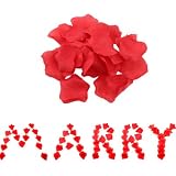 Pack of 1000 Red Silk Rose Petals Wedding Flowers
