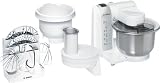 Bosch MUM4835 K&uuml;chenmaschine / 600 Watt / Edelstahl-R&uuml;hrsch&uuml;ssel / Durchlaufschnitzler / Kunststoff-R&uuml;hrsch&uuml;ssel / Rezept DVD