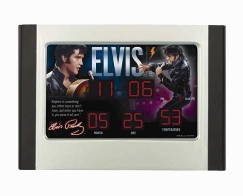 Elvis Presley Alarm Desk Clock (9.5