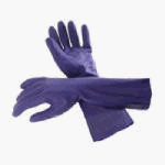 Rubbermaid #G303-12 SM Heavy Duty Teal Rubber Glove
