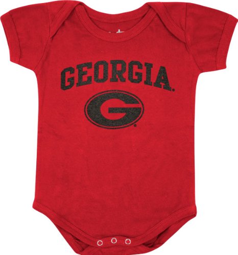 Georgia Bulldogs Newborn/Infant Red Big Fan Creeper