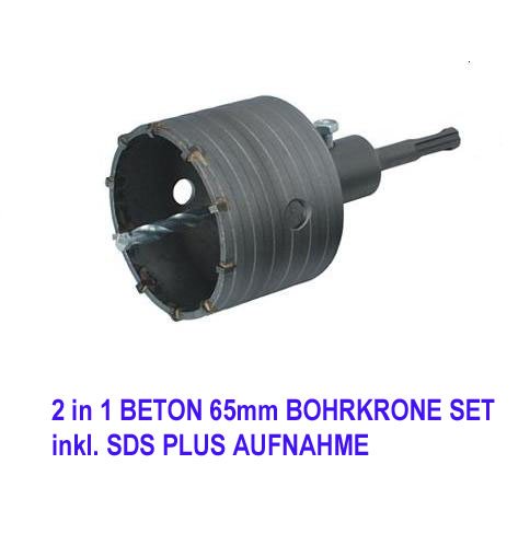 2 in 1 SET BETON 65mm BOHRKRONE