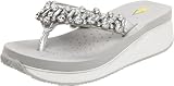 Volatile Women's Stillwater Thong Sandal,Silver,7 B US