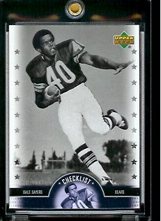 2005 Upper Deck Legends Gale Sayers Chicago Bears Football Card #99 - Mint Condition - In Protective Display Case !!
