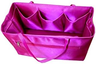 Bag Organizer For Neverfull GM Insert Liner Base Shaper Purse Hangbag in Bag in bag to go or about same size bag pink