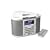 PURE Chronos CD DAB/FM/CD/MP3 Stereo Clock Radio (white)