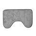 Yoyorule 40x60cm U Shaped Bath Mats Anti Slip Home Bathroom (Gray)