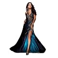 Tony Bowls TBE11152, Satiny evening gown with eye-popping peacock motif by Tony Bowls 2011 Evening.