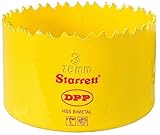 Starrett DH0300 Bi-Metal Dual Pitch Professional Hole Saw, HSS Teeth, 3 Diameter, 1-5/8 Cutting Dept