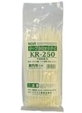 ベアーBEAR ケーブルロックタイKR-250 250mm 100本入り (屋内用) 白色
