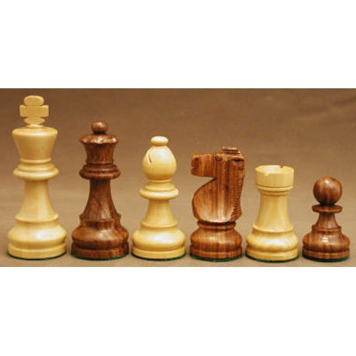 Worldwise Imports Sheesham and Boxwood French Knight Chessmen with 3.5in King