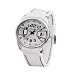 Police 'Pursuit' Gents White Silicon Strap And White Dial Watch