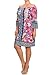 (Plus Size) Tapestry Print 3/4 Bell Sleeve Knit Boho Dress (MADE IN U.S.A)