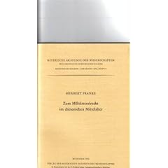 Zum Milit�rstrafrecht im chinesischen Mittelalter
