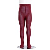 Burgundy Piccolo Heavyweight Opaque Toddler Little Girls Tights 2T-16