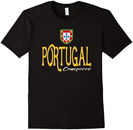 Men's PORTUGAL CHAMPIONS VINTAGE T-shirt 2016 Campeoes Portugueses XL Black