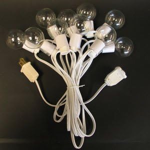 45 ft. White 15-Socket Cord for Paper Lanterns with 36 inch spacing (light bulbs not included)