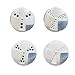 Verdental Adjustable Stainless Steel Dredge Salt Pepper Shaker Seasoning Cans with Trefoil Rotating Cover (Large)
