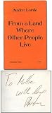 From a Land Where Other People Live (Broadside poets)