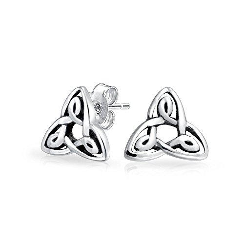Bling Jewelry Sterling Silver Celtic Knot Triquetra Petite Stud Earrings