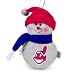 Pack of 6 Cleveland Indians MLB Plush Snowman Christmas Ornaments
