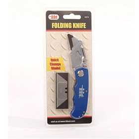 Folding Knife box cutter with belt clip by Illinois Industrial Tool