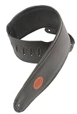 Levy's Leathers MSS2-4-BLK 4 Garment Leather Signature Series Guitar Strap,Black