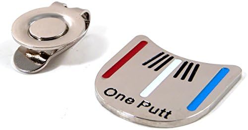 Golf Putting Aiming Tool Ball Marker with Magnetic Hat Clip