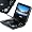 August PD712A 7" Portable DVD Player with Freeview & Analogue TV, Built-in Card Reader/USB and Rechargeable Battery
