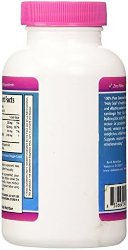 Rush Nutrition 80% HCA - 100% PURE Garcinia Cambogia Extract - Clinically Proven for Weight-Loss - High Garcinia Cambogia on amazon 90 Count