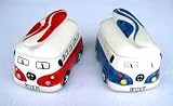Salt and Pepper Shaker Set - Volkswagen Van with Surfboards
