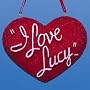 "I Love Lucy" Lucille Ball Show Beaded Heart Christmas Ornament