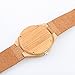 Wangyue Unisex Retro Leather Fashion Bamboo Wooden Watch Japan Movement Quartz With Genuine Cowhide Leather Band Casual Watches