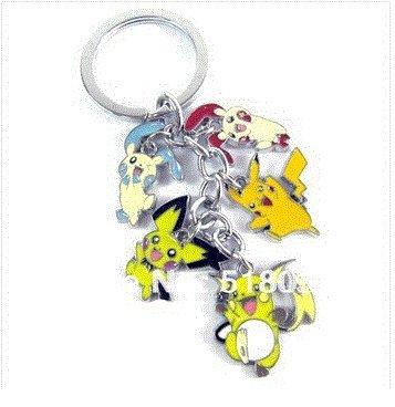 Pokemon pikachu charm keychain