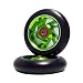 Z-FIRST 2Pcs 100 mm Pro Stunt Scooter Wheels with ABEC 9 Bearings for MGP/Razor/Lucky/Envy/Vokul Pro Scooters Replacement Wheels (Green)
