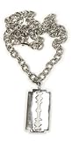 Switchblade Stiletto Womens SILVER RAZOR NECKLACE