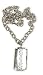Switchblade Stiletto Womens SILVER RAZOR NECKLACE