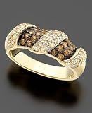 Le Vian 14k Gold Chocolate & White Diamond Ring (3/4 ct. t.w.)
