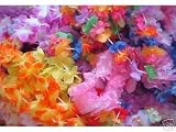100 assorted Flower leis -wholesale LUAU party supplies