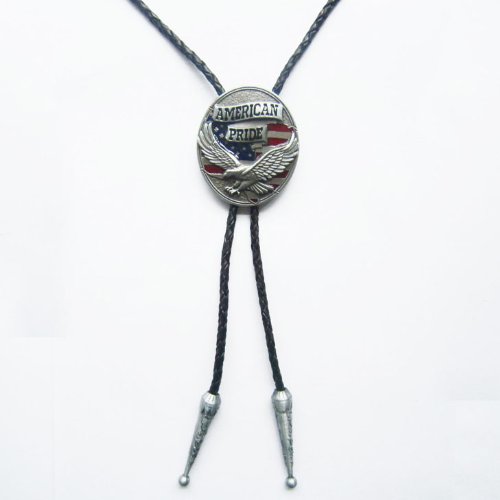 American pride eagle bolo tie