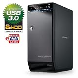 Fantec QB-X8US3 externe Festplatten-Array (8,9 cm (3,5 Zoll), 8-fach, eSATA, 2x 80mm L&uuml;fter, USB 3.0) schwarz