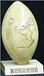 Coe College Kohawks Solid Maple Wood Laser Engraved Football NCAA College Athletics